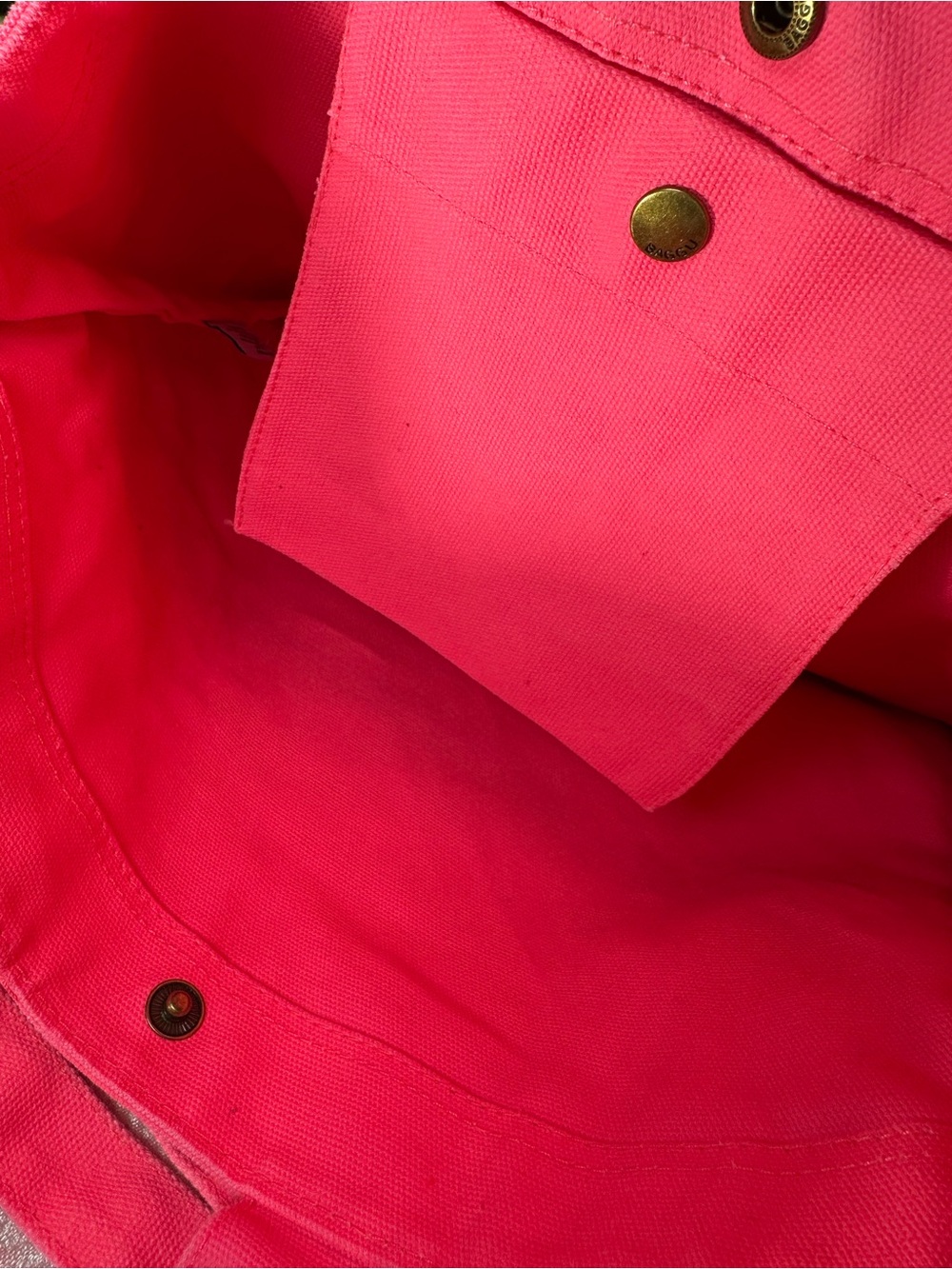 BAGGU Hot Pink Canvas Tote with Adjustable Shoulder Strap - Picture 9 of 9
